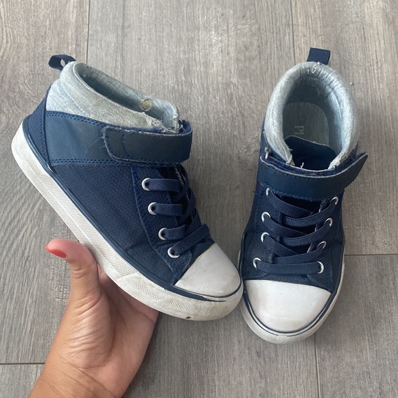 The Children's Place Navy Velcro Sneakers - Picture 2 of 5